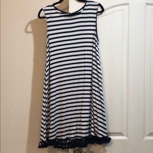 Stripes sleeveless dress